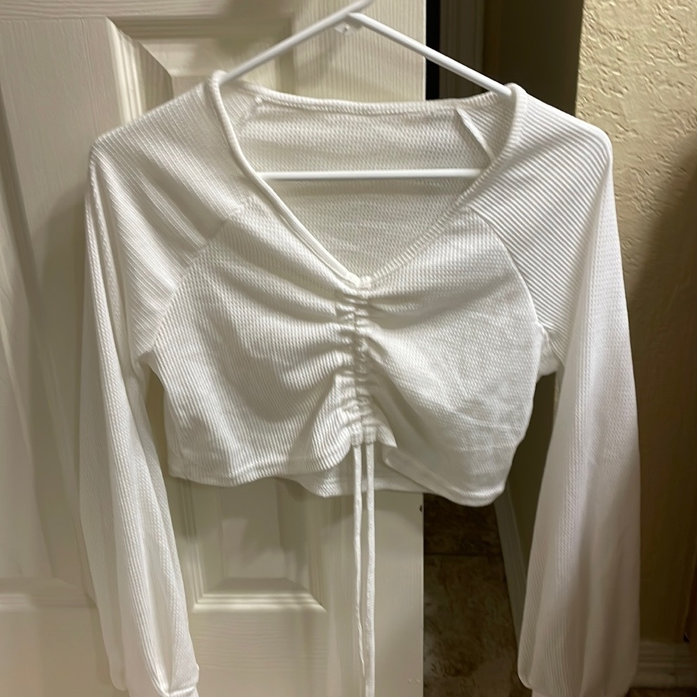 White Shein Long Sleeve top